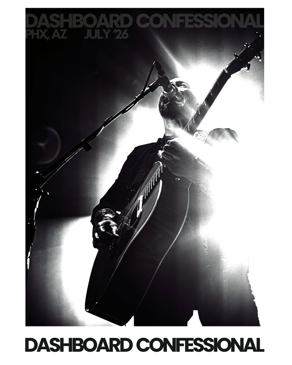 Dashboard Confessional concert photography by Justin Town